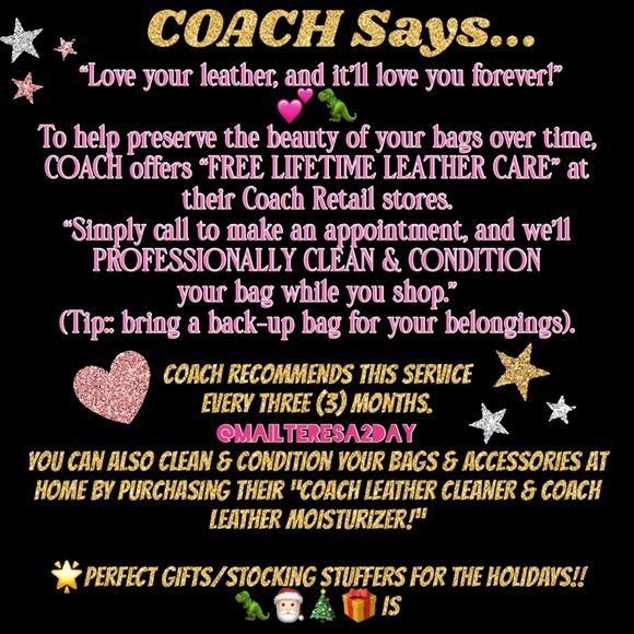 COACH® Chalk color Leather w/Perforated Cutouts - Picture 8 of 8